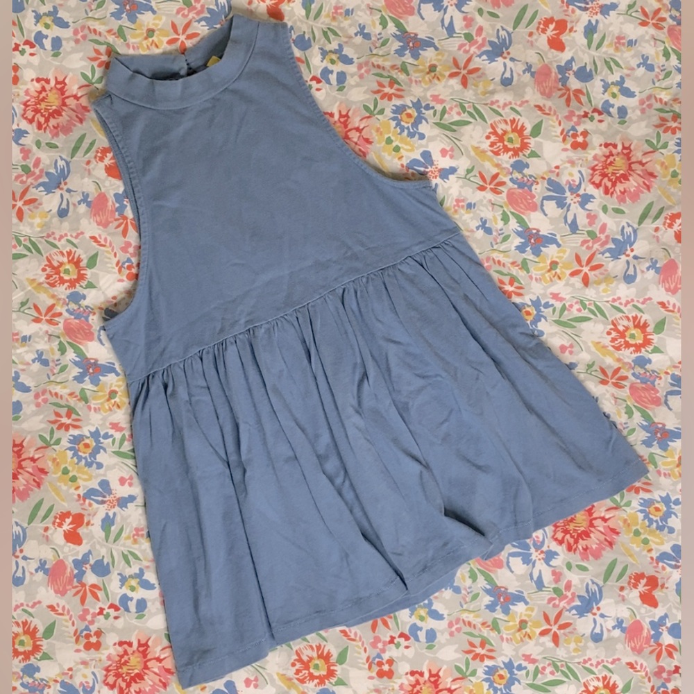 Free People Blue Tunic Mini Dress size Small